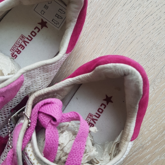 CONVERSE TARGA OX 1984 RE-ISSUE suede Sneakers pink/red SIZE 11 men - Picture 5 of 9